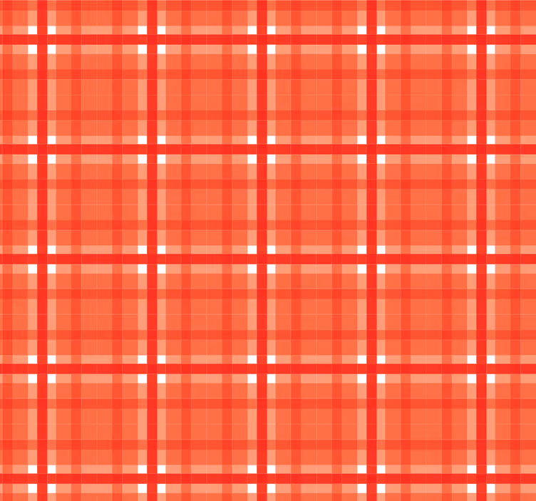 Kırmızı gingham deseni mutfak stor perde - TenStickers