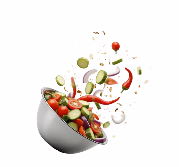 Taze salata mutfak stor perde - TenStickers