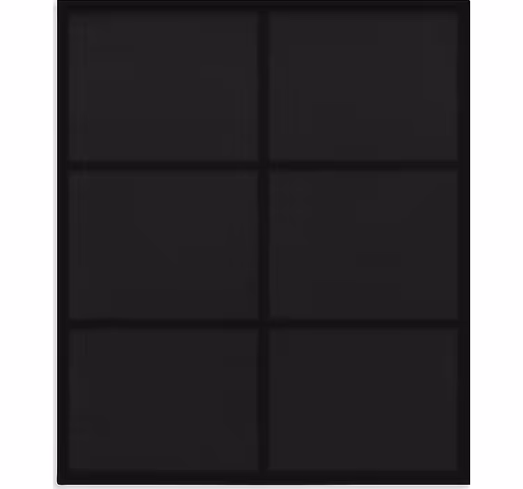 Modern blok deseni siyah stor perde - TenStickers