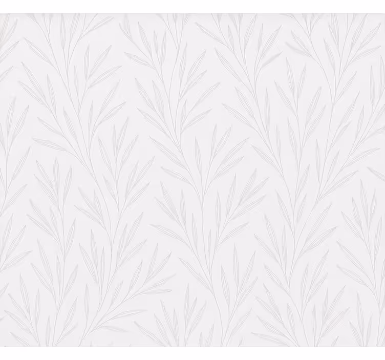 Ince yaprak deseni banyo stor perde - TenStickers