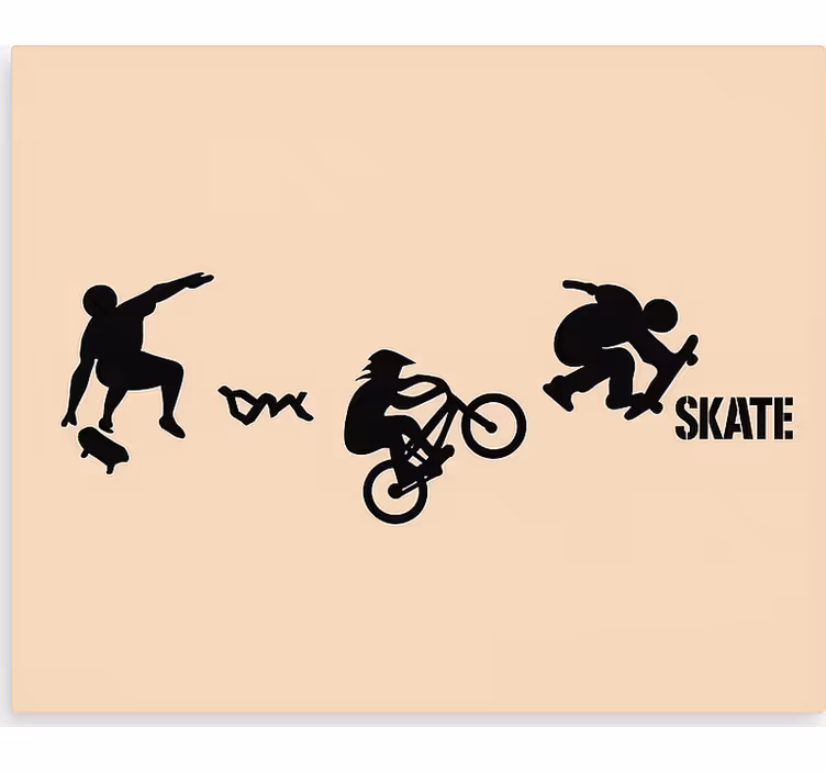 Paten bmx sporu genç odasi stor perde - TenStickers