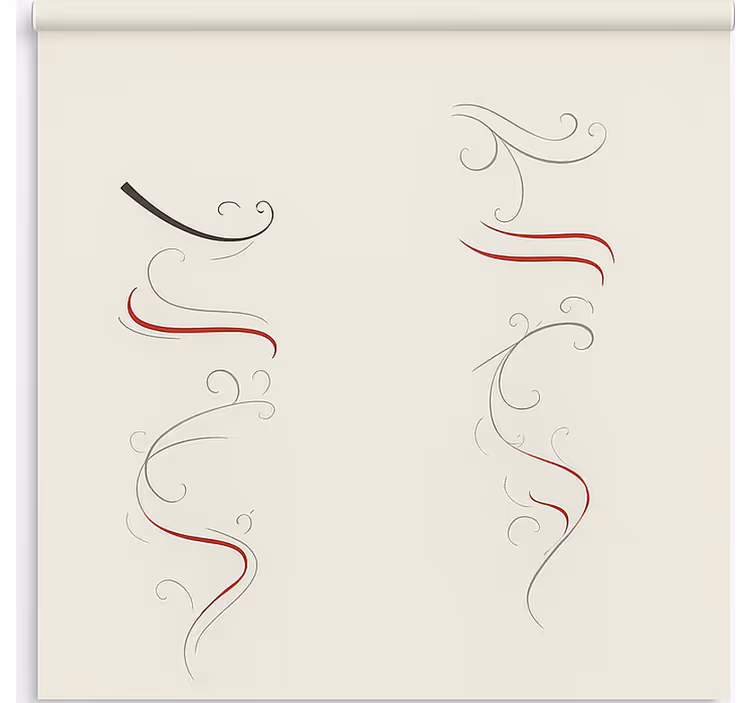 İskandinav stor perde çok renkli spiral çiçek deseni - TenStickers