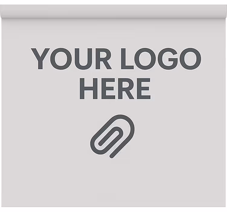 Ofis stor perde kişiye özel logo - TenStickers