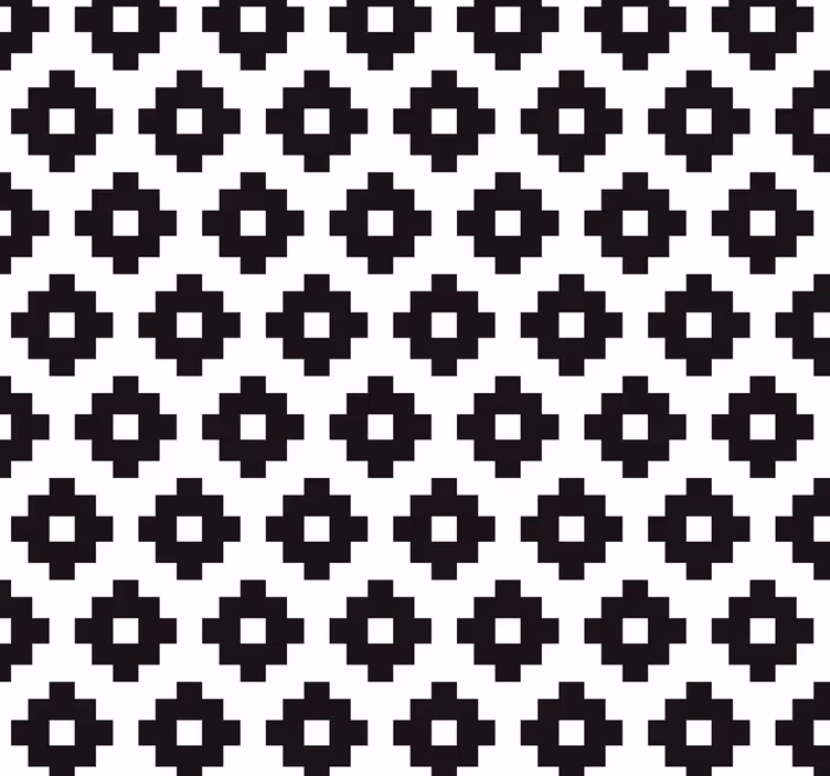 Banyo stor perde geometrik fayans İlhamı - TenStickers