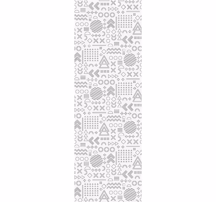Ev ofisi stor perde - geometrik desenler - TenStickers