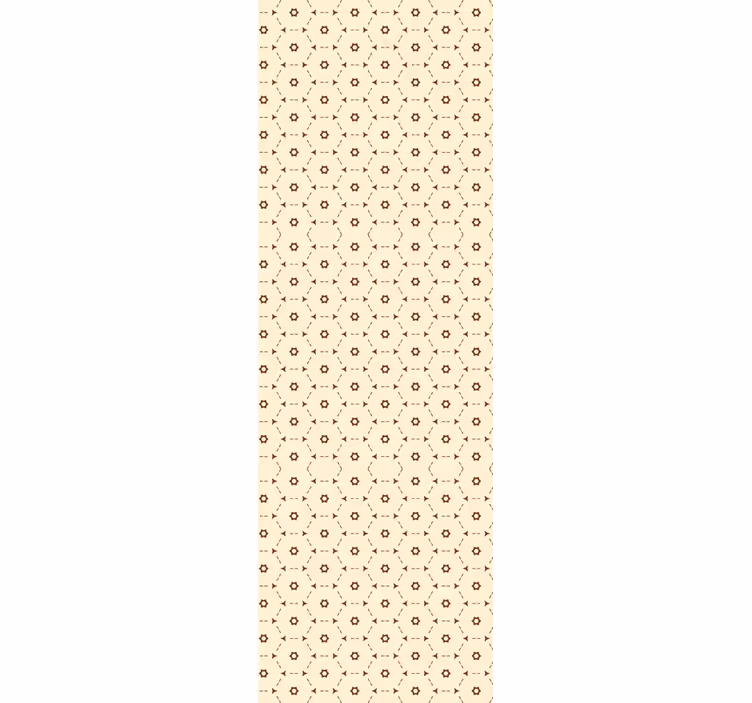 Ev ofisi stor perde - soyut altıgen desen - TenStickers