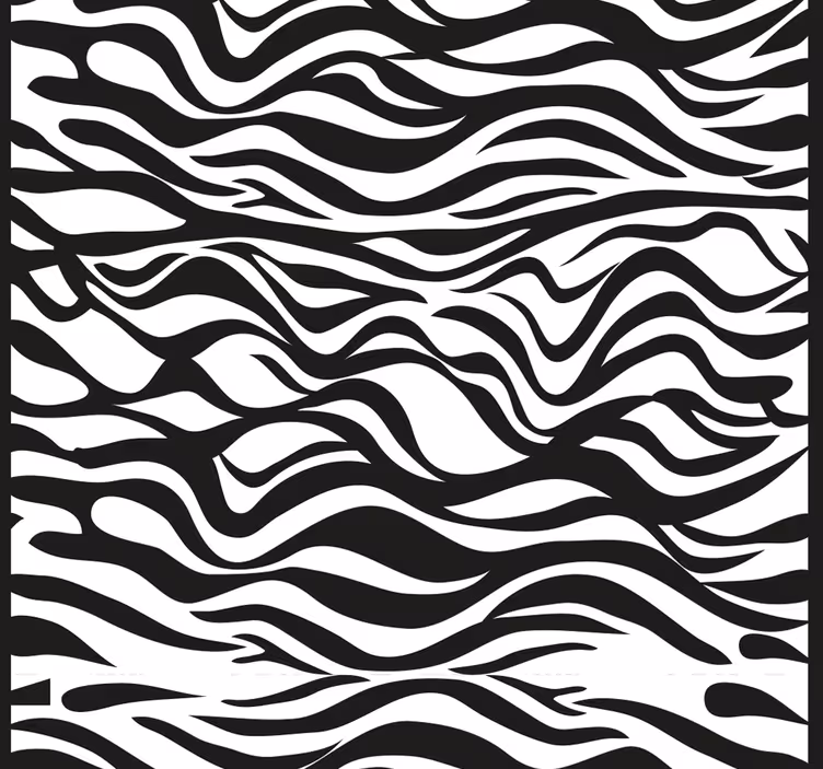 Ev ofisi stor perde zebra desenli - TenStickers