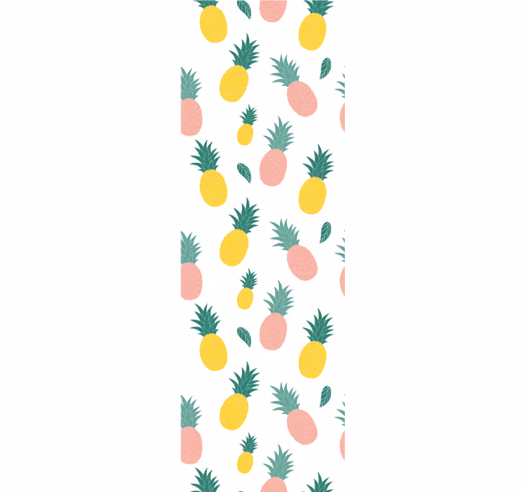Mutfak stor perde ananas desenli meyve tasarımı - TenStickers