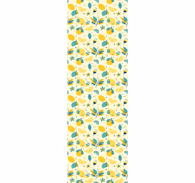 Mutfak stor perde eğlenceli limonlar - TenStickers