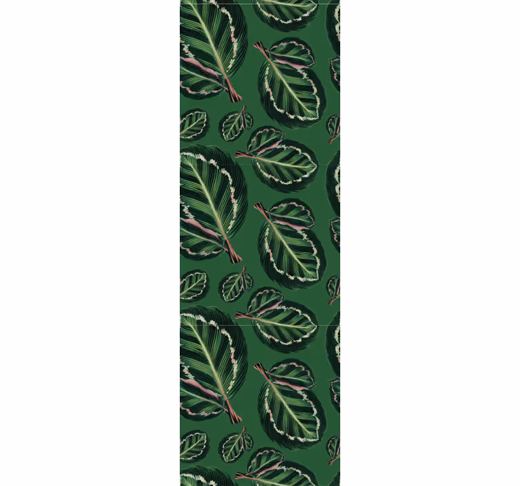 Green maranta yemek odası stor perde - TenStickers