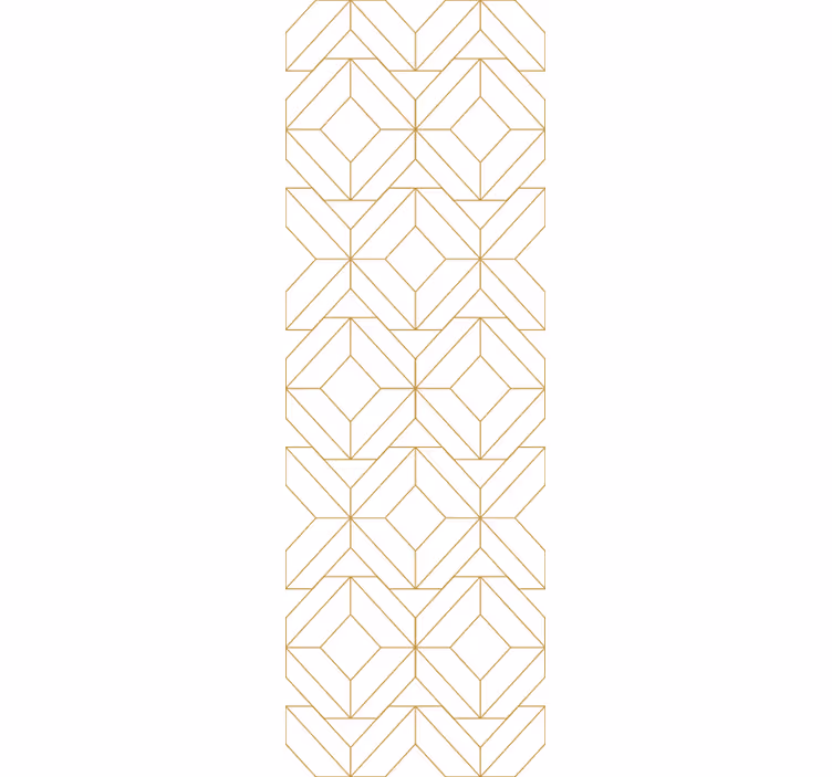 Yemek odası stor perde modern geometrik desenler - TenStickers