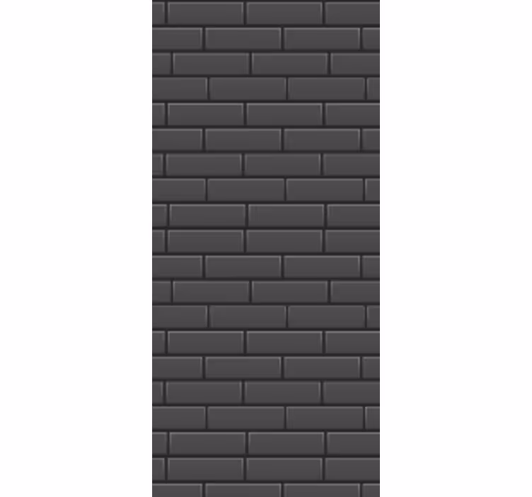 Yemek odası stor perde beton blok dokusu - TenStickers
