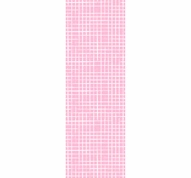 Çocuk odası stor perde pembe beyaz çizgiler - TenStickers