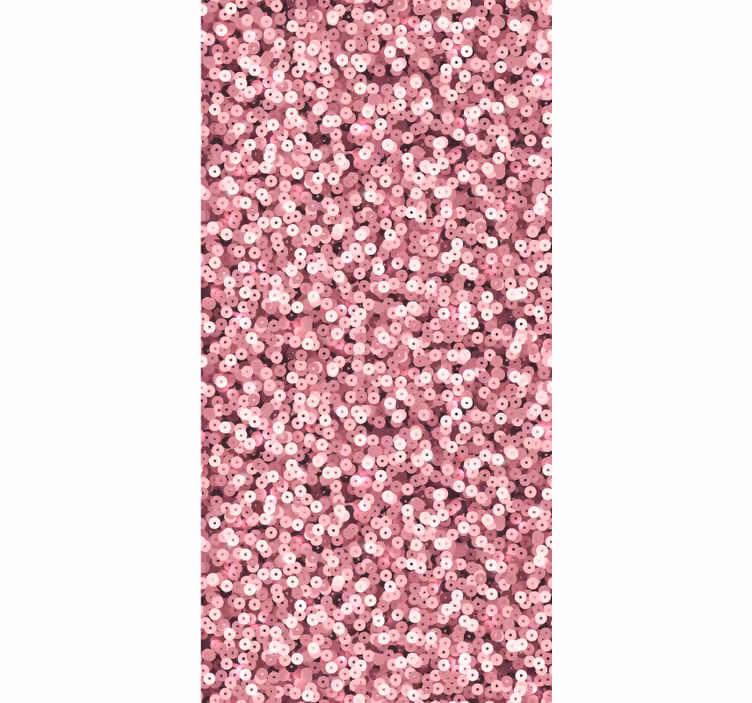 Çocuk odası stor perde pembe işıltı - TenStickers