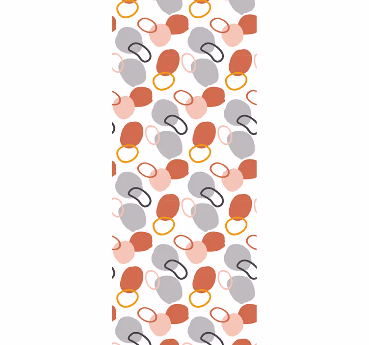 Ofis stor perde soyut renkli geometrik noktalar - TenStickers