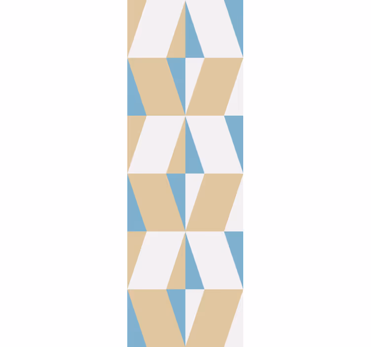 Ofis stor perde geometrik minimal şekiller - TenStickers