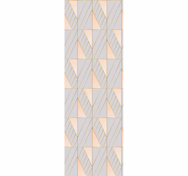 Modern stor perde - katmanlı geometrik Şekiller - TenStickers