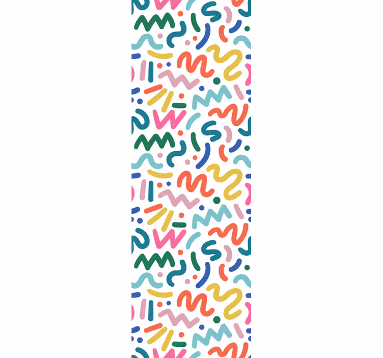 Modern stor perde soyut renkli Şekiller - TenStickers