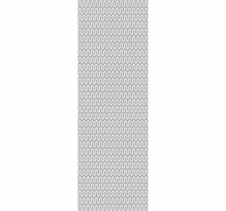 Modern stor perde mint yeşili geometrik desen - TenStickers