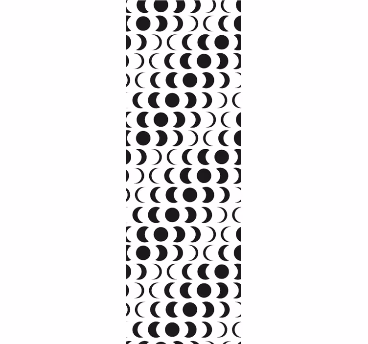 Modern stor perde minimalistik ay deseni - TenStickers