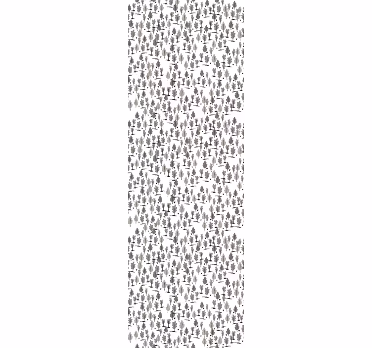 Modern stor perde küçük ağaç kinfolk deseni - TenStickers