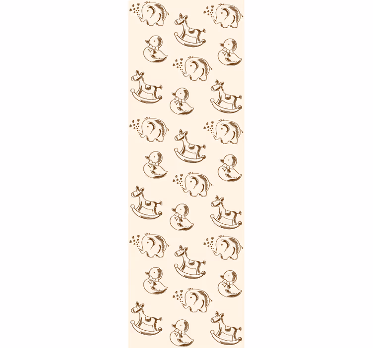 Modern stor perde sevimli tasarım fil ördek at - TenStickers