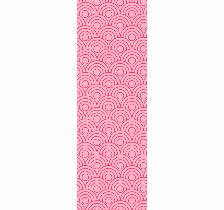 Modern stor perde pembe şekil desenli - TenStickers