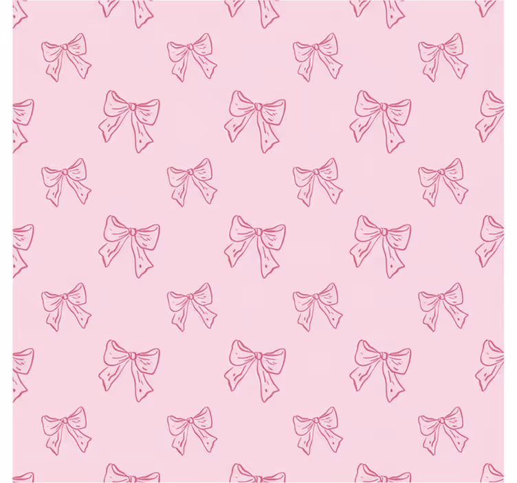 Pembe stor perde pembe kurdele deseni - TenStickers