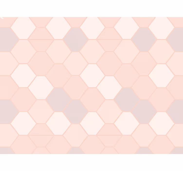 Pembe stor perde modern soyut pembe figürler - TenStickers