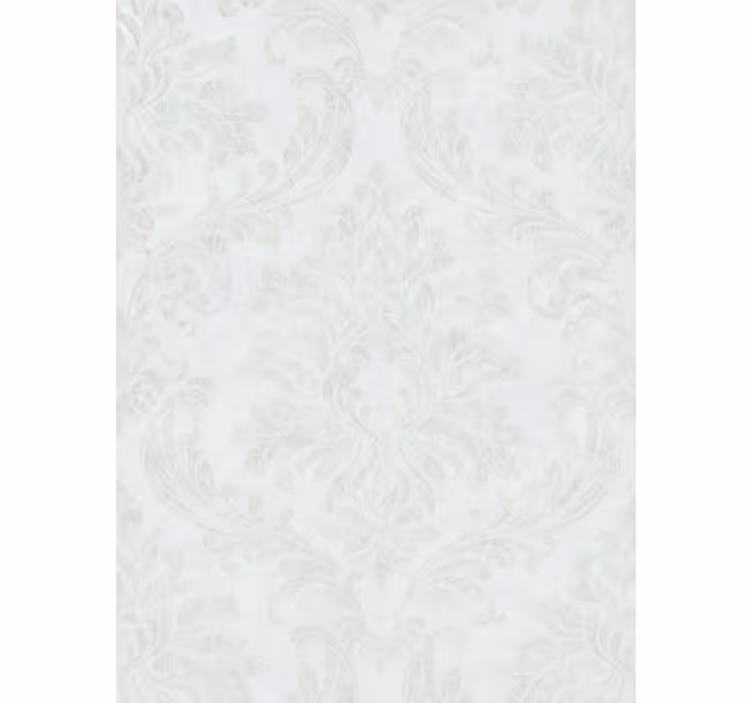 Zarif stor perde - damask çiçek desenli - TenStickers