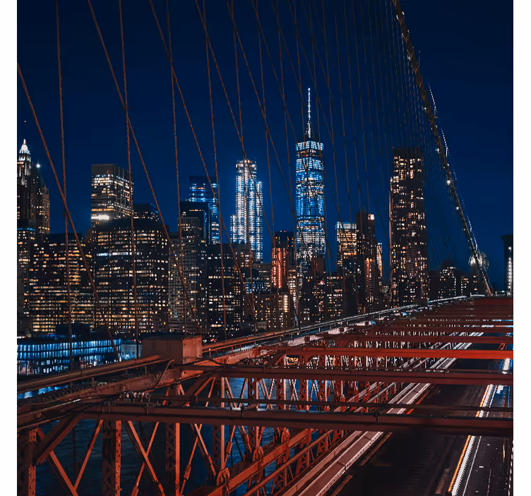 Oturma odası stor perde new york şehri manzarası - TenStickers