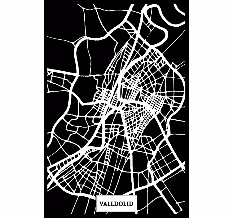 Oturma odası stor perde - valladolid topoğrafik haritası - TenStickers