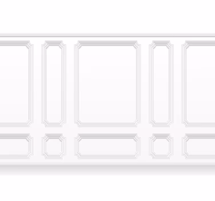 Beyaz stor perde klasik bölmeli - TenStickers