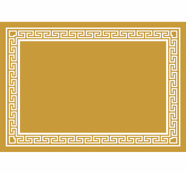 Sarı stor perde - yunan tasarımı - TenStickers