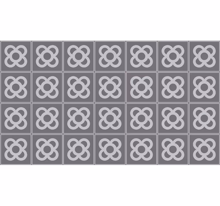 Gri stor perde barcelona panot deseni - TenStickers