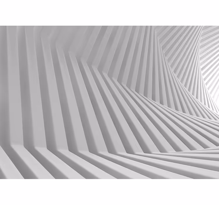 Oturma odası stor perde - soyut geometrik dalgalar - TenStickers
