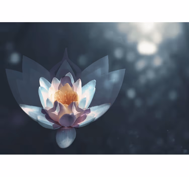 Oturma odası stor perde meditasyon arka planı rahatlatıcı - TenStickers