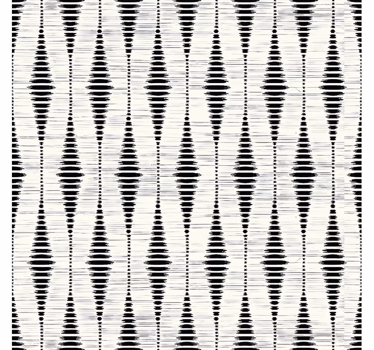 Modern stor perde - siyah rabaul ikat - TenStickers