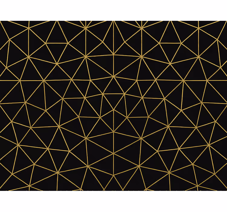 Modern stor perde geometrik altın gece - TenStickers