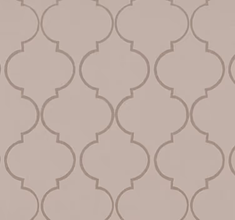 Modern stor perde - taupe keten doku efekti - TenStickers