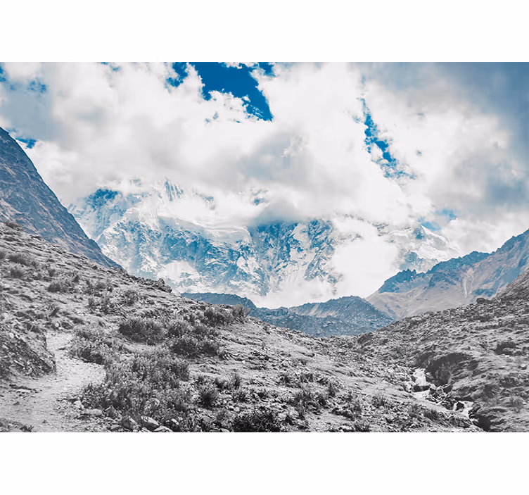 Oturma odası stor perde salkantay geçidi - TenStickers