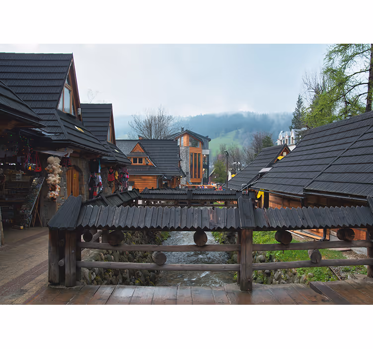 Oturma odası stor perde zakopane caddesi - TenStickers