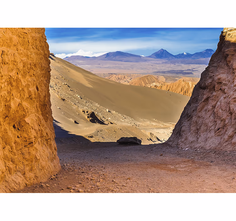 Oturma odası stor perde atacama Çölü tasarımı - TenStickers