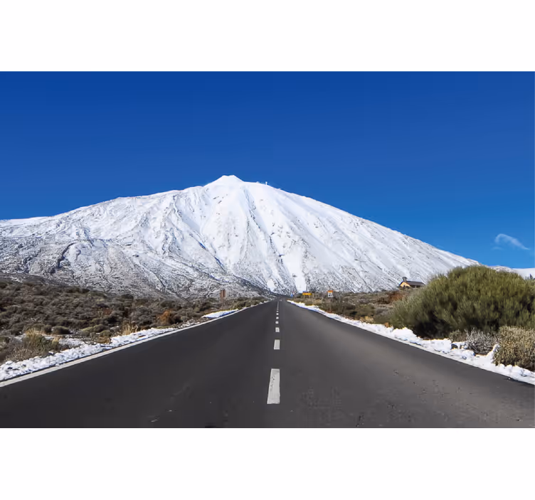 Oturma odası stor perde teide'ye giden yol - TenStickers
