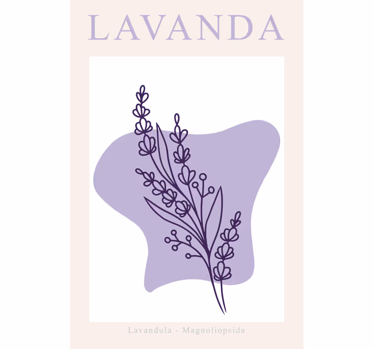 Oturma odası stor perde lavanta minimalista - TenStickers