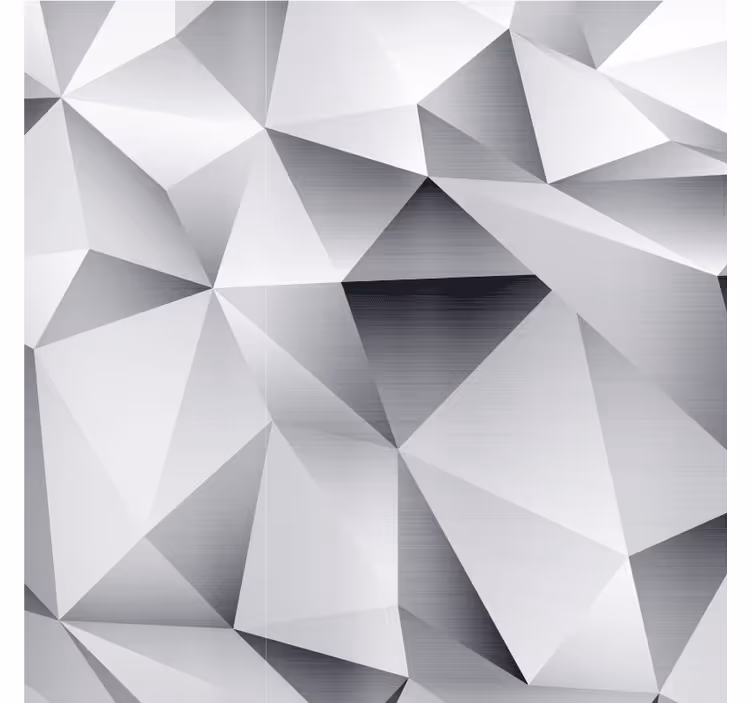 Oturma odası stor perde - gümüş kozmik geometrik desen - TenStickers