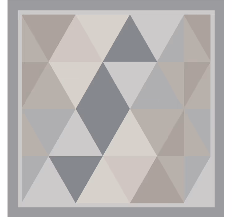 Gri stor perde gri pantone üçgenler - TenStickers