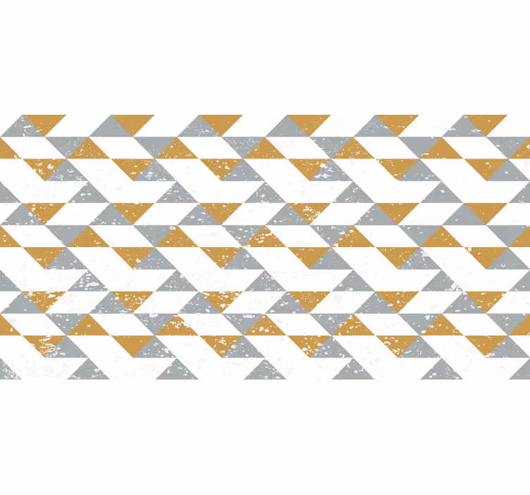 Beyaz stor perde mutfak geometrik grunge - TenStickers