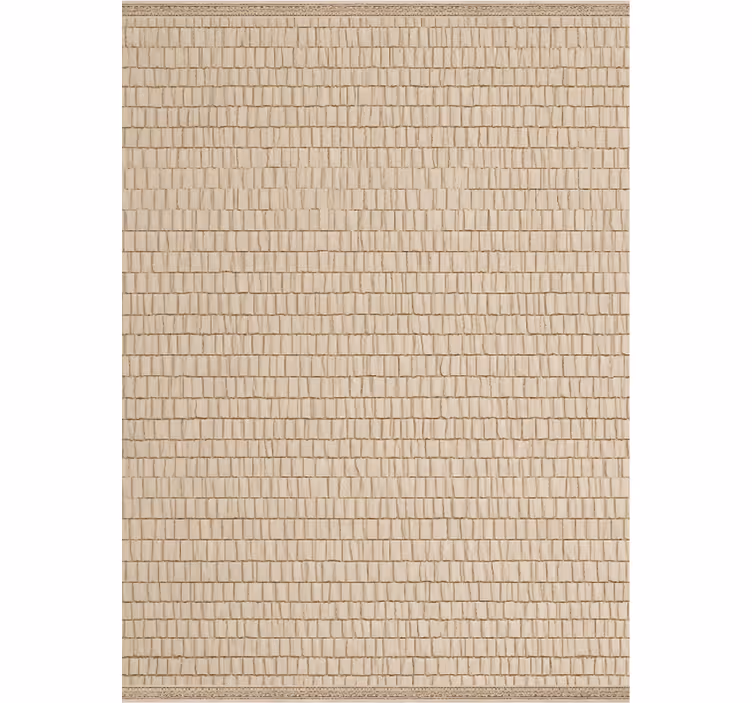 Bej stor perde rattan dokulu - TenStickers