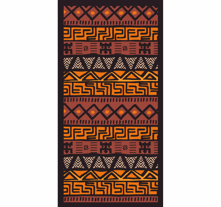 Yatak odası stor perde afrika tarzı - TenStickers